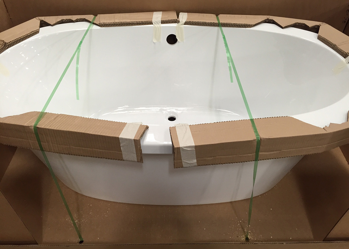 Bathtub in Shipping Container